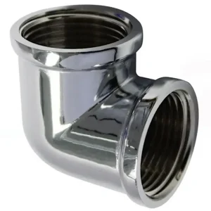 Gomito cromato 1/2" F.F